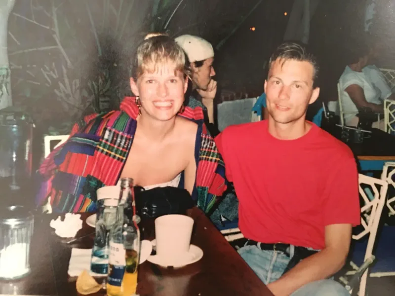 Jay and Cory as young high school sweethearts